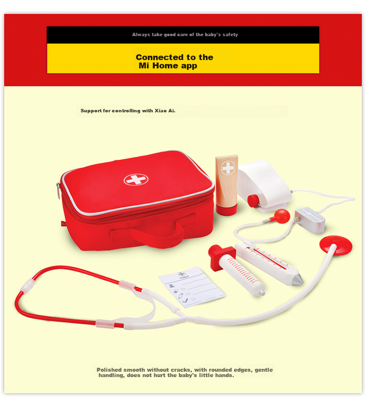 Hape Children's Pretend Play Nurse And Little Doctor Portable Stethoscope Set, Birthday Gift E3010 2