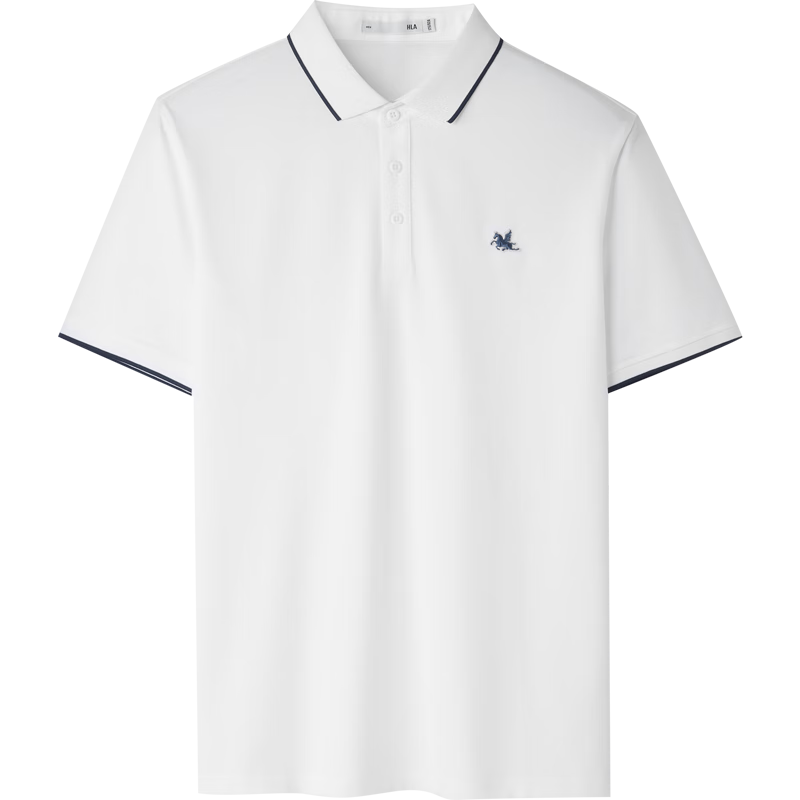 HLA Hailan Home Men's Short Sleeve Polo 26 Summer Year of the Horse Cool Short Sleeve Shirt