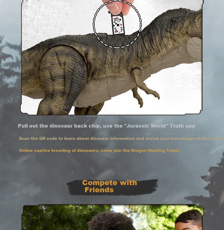 Jurassic World Birthday Gift, Movie-Inspired Dinosaur Toy for Boys, Jurassic World The Movie's Velociraptor JGB56 12