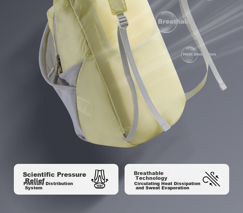 CAMEL Outdoor Cycling Backpack, Sports Rucksack, Lightweight Foldable Hiking Bag W9B318013B Light Water Gree 2