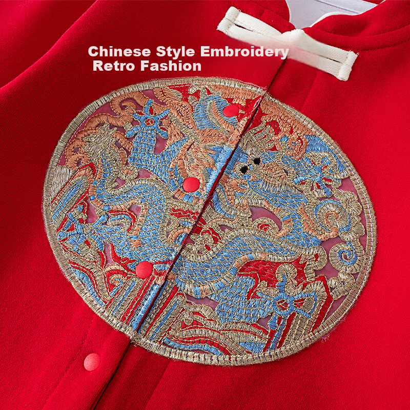 Shubeiyi Baby Clothes Spring And Autumn Newborn Onesie, First Birthday Red Formal Wear, Full Moon Romper, Infant Crawling Suit 73