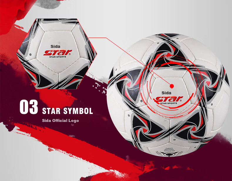 Star Star Youth Soccer Ball Size 5 Hand-Stitched Training And Match Ball SB515-05 6