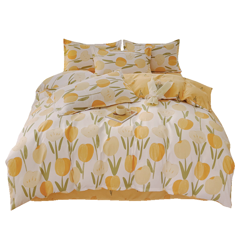 Hodo Bedding Set for 1.5/1.8m Bed, Home Double Bed Cover with Thickened Pillowcases And Bedsheet, Duvet Cover 200*230cm, Yu
