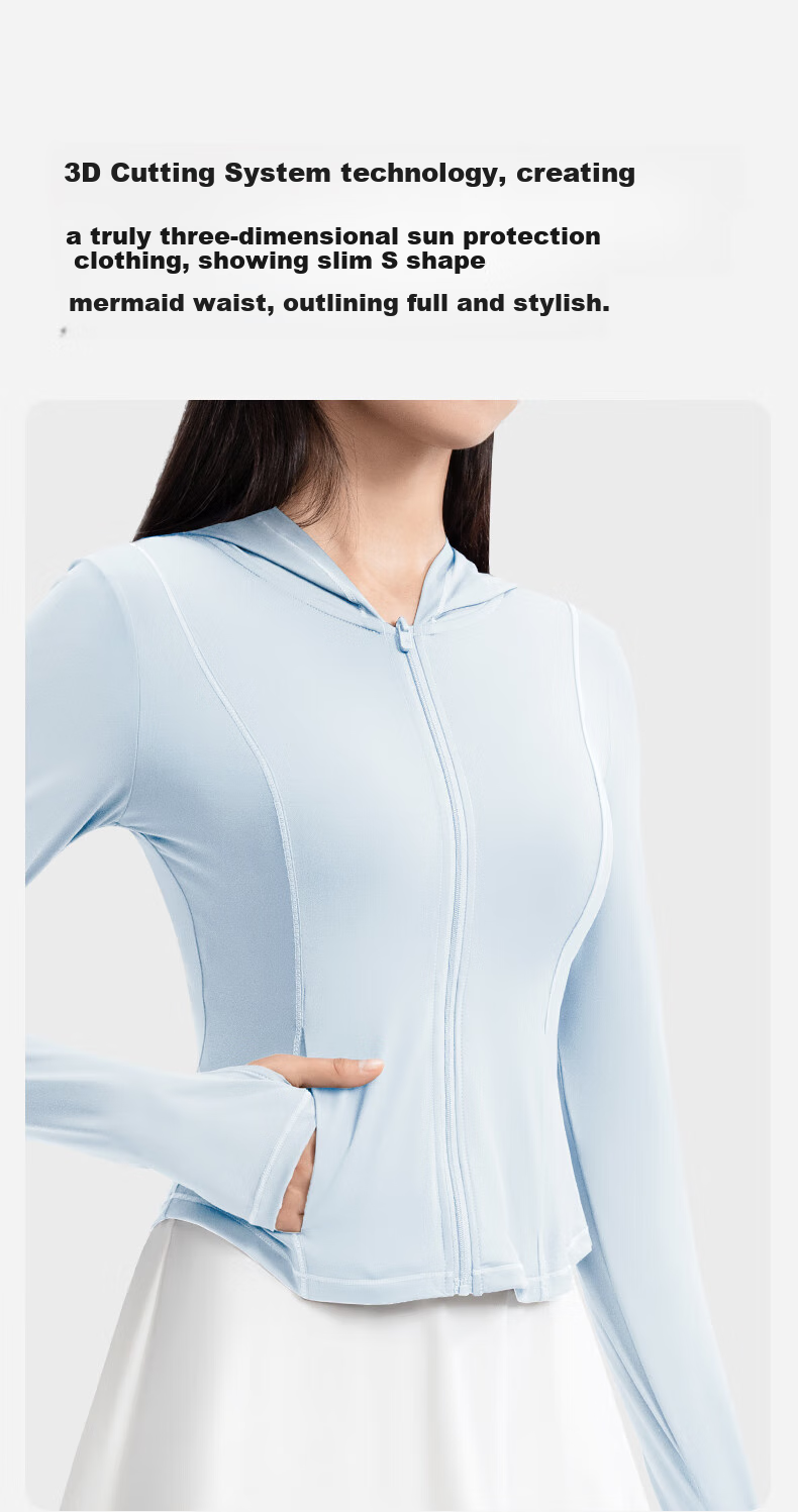 Xiaoyehezi [Guan Xiaotong's Choice] Hooded Sun Protection Jacket for Women, UV-Resistant Summer New Ice Silk Sun Protection Coat 10