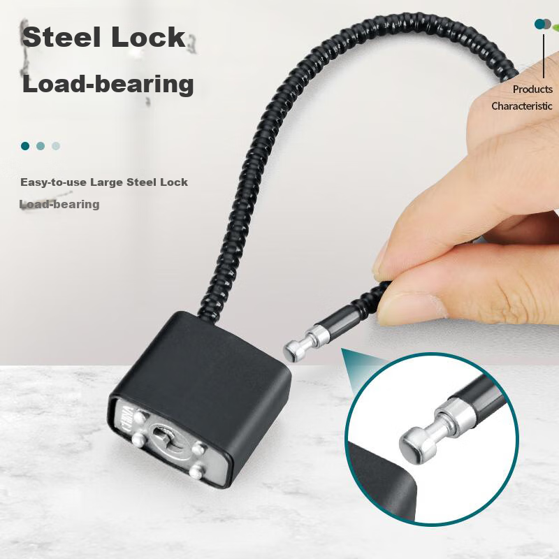 Chugong Steel Wire Padlock, Anti-Theft Cabinet Lock, Locker Lock, File Cabinet Lock, Long Padlock, Steel Wire Lock, Anti-Theft Lock Head, Length 20 4