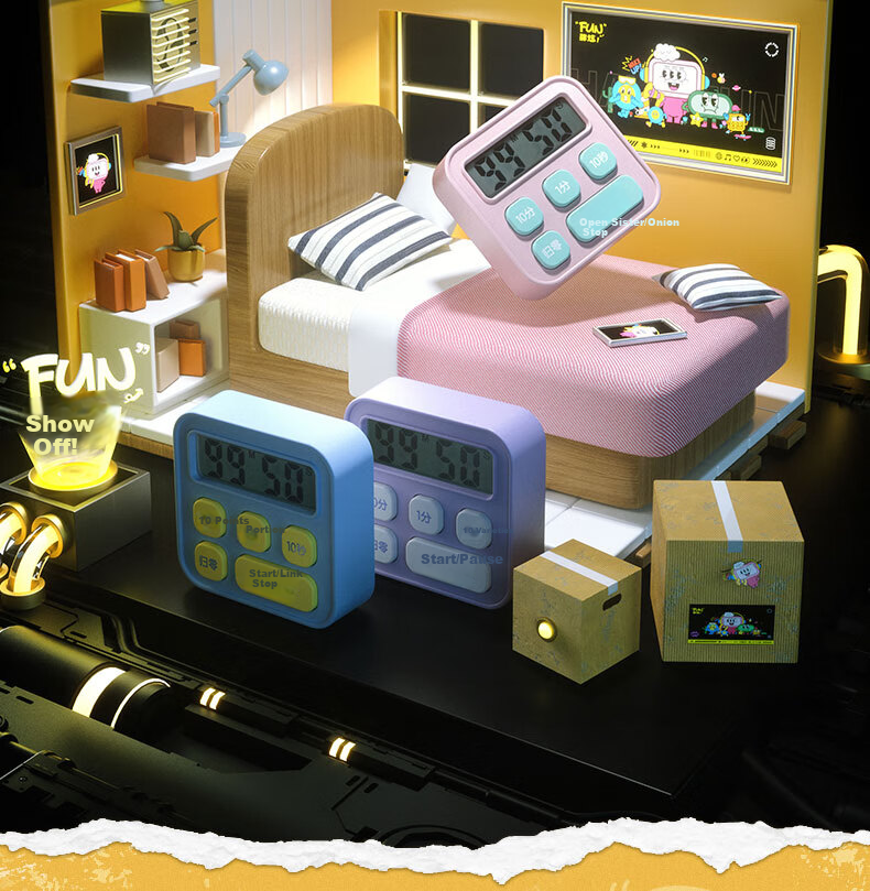 Deli Electronic Timer for Baking, Children's Self-Discipline, Exam Time Management, Kitchen Timing, Essential for Back-To And Advancement, LE201 Back-To Seaso 2