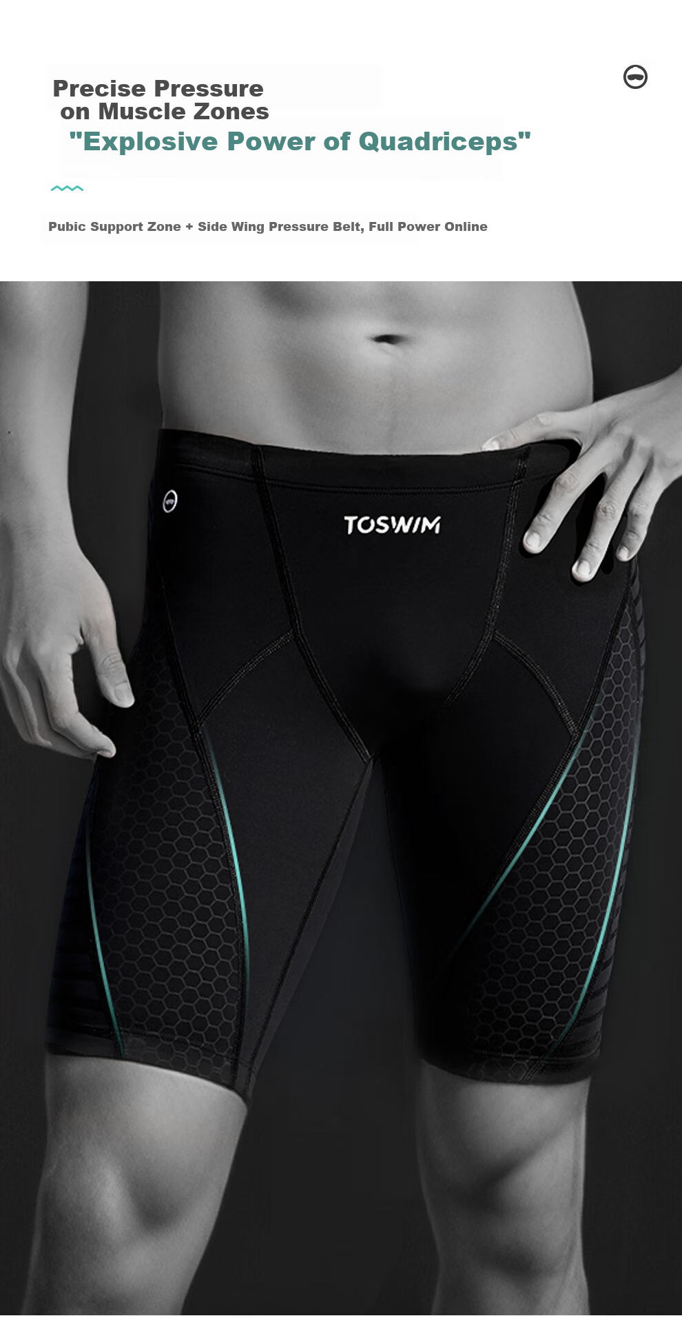 TOSWIM Men's Swim Trunks, Beach Shorts, Loose-Fitting Shorts for Men, Hot Spring Resort Swimming Trunks, Gravity Black Hole L 5