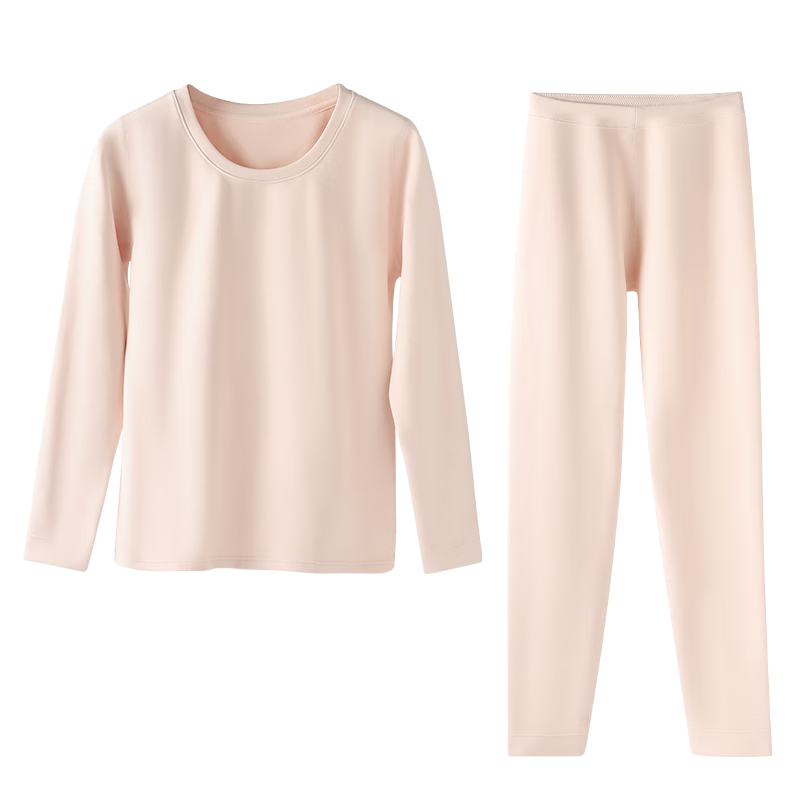 Urban Beauty Women's Thermal Underwear Set Autumn Top and Bottom 10A Antibacterial Base Shirt Anti-Static Down Protein Plus Size Autumn Winter