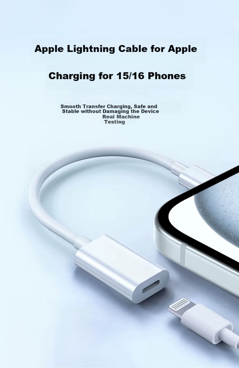 Canghua Type-C to Lightning Adapter Cable, Android Charging And Data Conversion Cable + Headphone Audio Converter for Apple IPhone 18/17/16/15 Phones 2