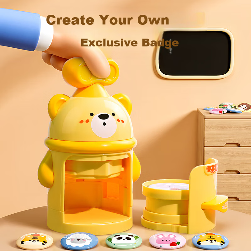 Feibei Children's Handmade DIY Badge Maker, Kindergarten And Elementary School Student Birthday Gift, Girls' Toy for Ages 7-14 8