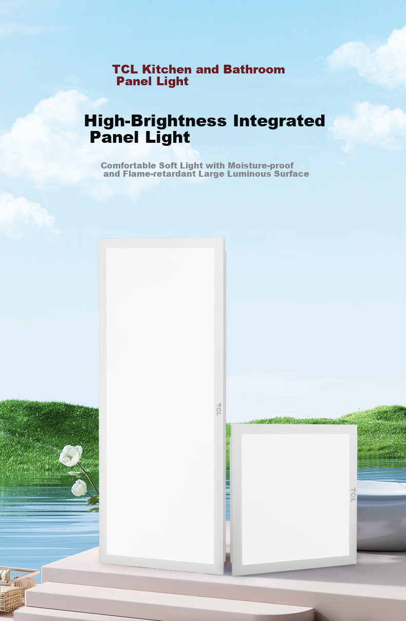 TCL Kitchen Light, LED Ceiling Light, Integrated Suspended Ceiling Light, Panel Light, Recessed Aluminum Buckle Board Light, Bathroom Light, 300*600 1