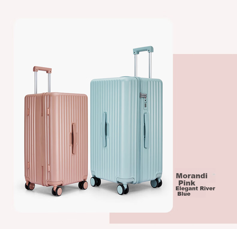 KALA·Y Luggage, 28-Inch Large Capacity Cube Suitcase, Trolley Case for Men And Women, Travel Suitcase for College Students, Dormitory Lockable Suitcase 6