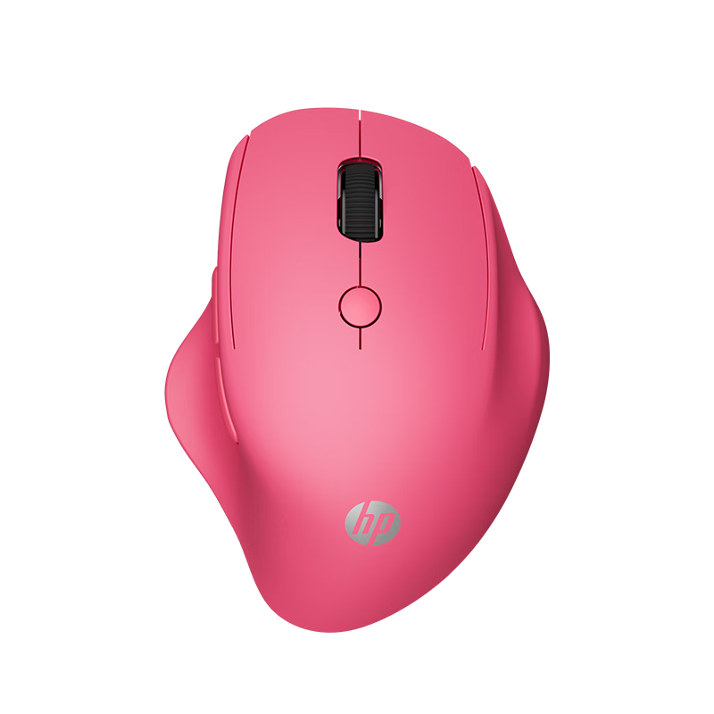 HP Engineer1 Ergonomic Mouse for Small to Medium Hands Women Raspberry Red Wireless Bluetooth Dual-Mode Office Mouse Blue Shadow Sensor PAW3220