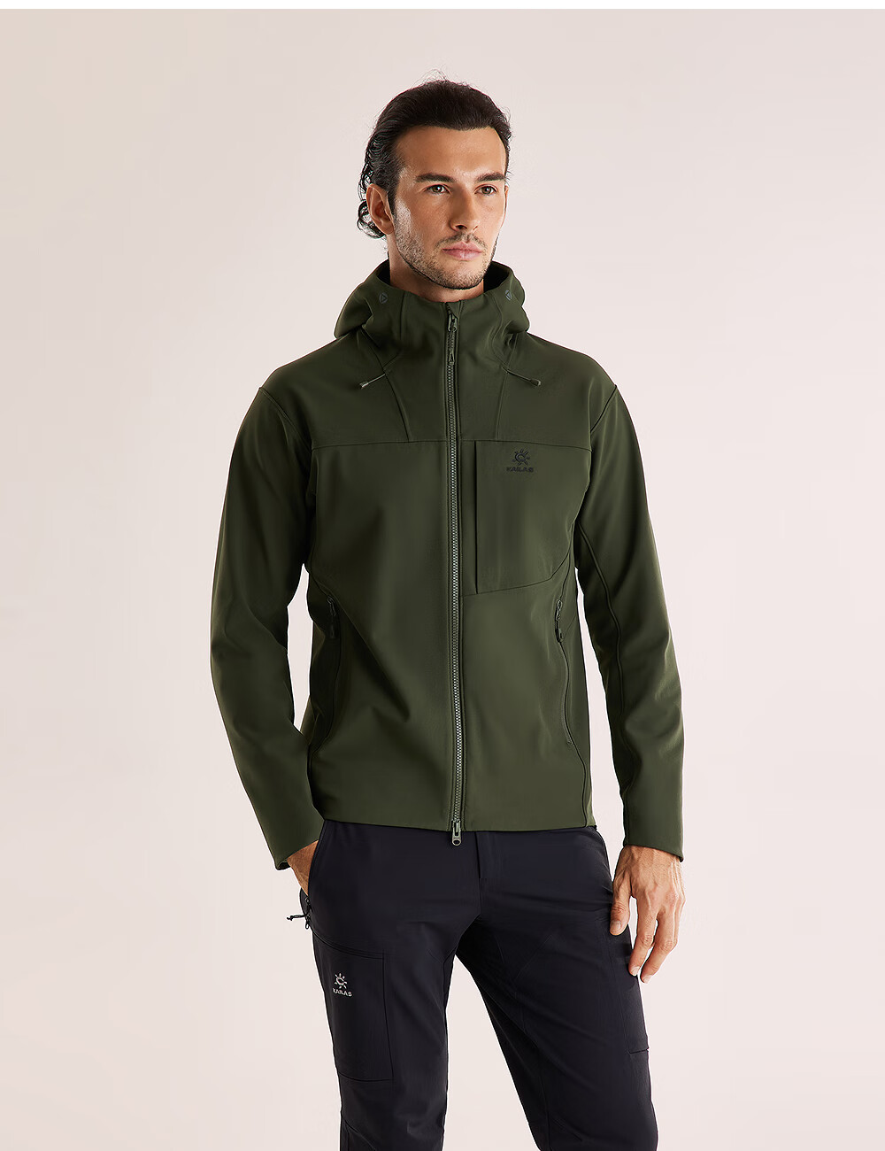 KAILAS M8 IC Hooded Softshell Jacket Men Fleece Warm Breathable Stretch Durable Windproof Hiking Coat Autumn Winter 8