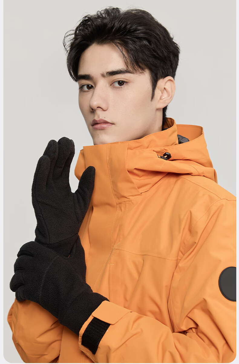 MISSION UV Fleece Lined Thermal Gloves for Men Winter Outdoor Driving Riding Electric Motorcycle Bicycle Windproof Cold Resistant Touchscreen Gloves 8