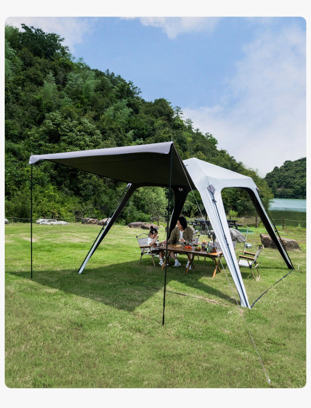 Westfield Outdoor Self-Standing Quick-Open Dome Canopy Tent for Camping, Park Picnic, Rainproof, Blackout Sunshade Shelter 14