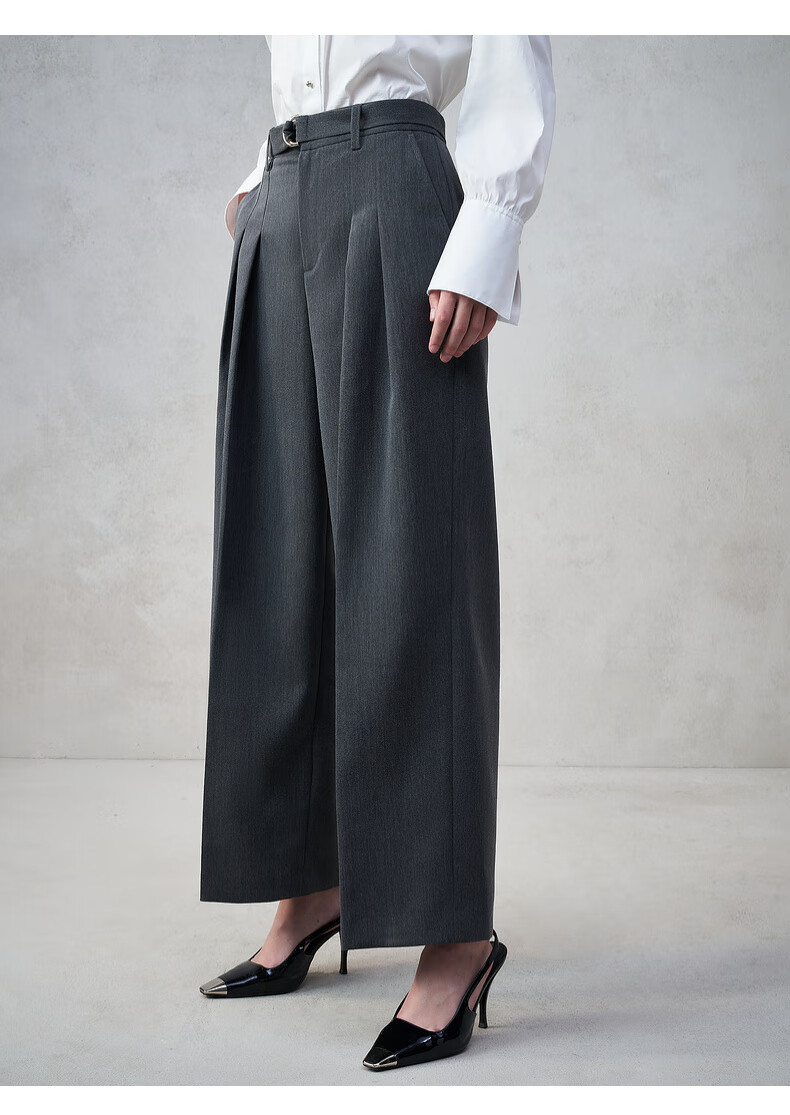G2000 Wide-Leg Pants with Belt | Women's 2025 Autumn Winter Comfortable Stretch Casual Trousers Mall Edition 7