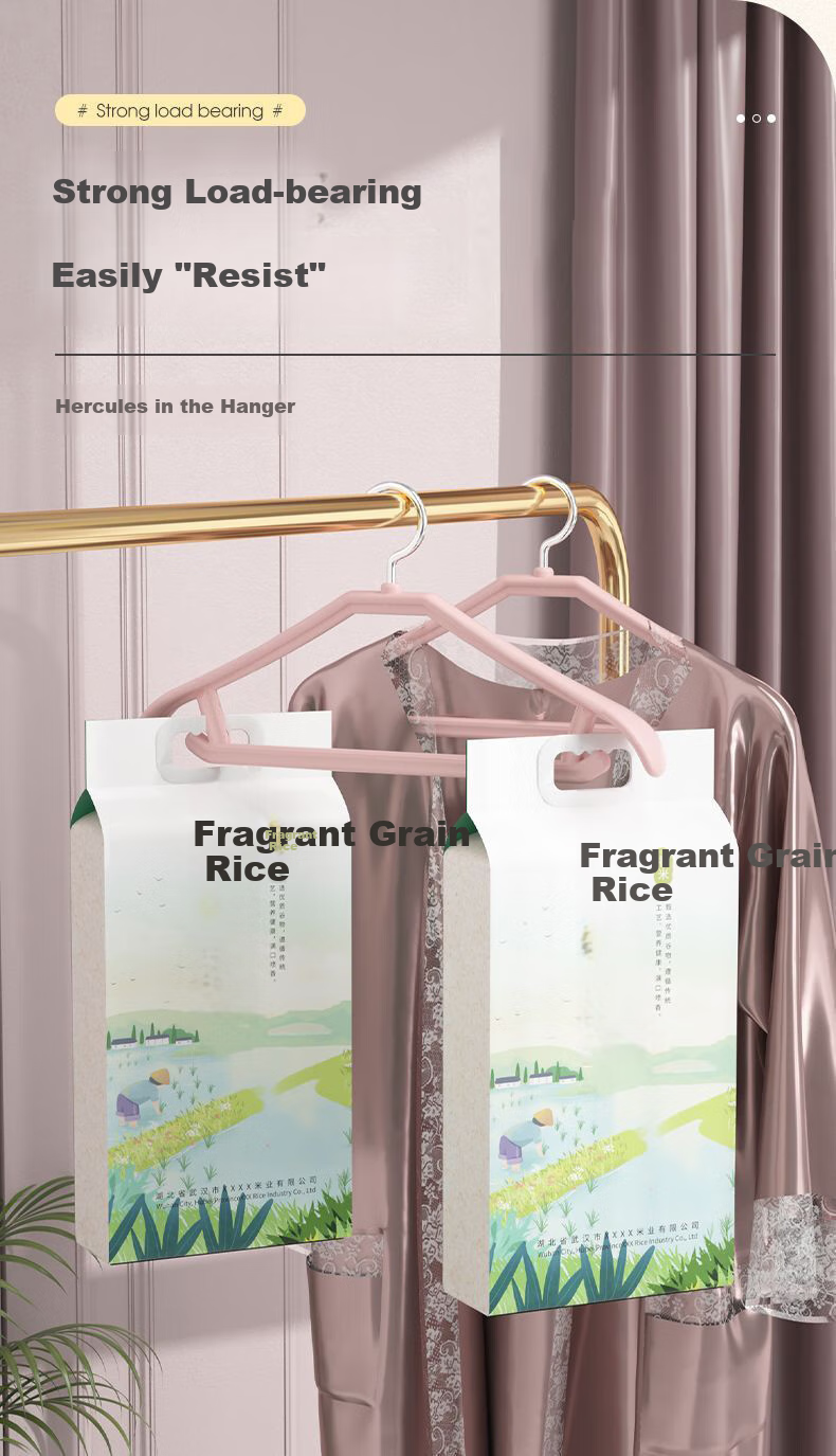 MENGTING Clothes Hangers, Non-Slip Wide Shoulder, Seamless Thickened Core, Drying And Protective Hanger, Pink, 5 Pieces 5