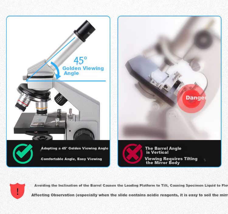 Bresser 88-55030 Microscope, Professional Student Biology Experiment, 1600x High-Definition, with Moving Scale, New Year Gift 14