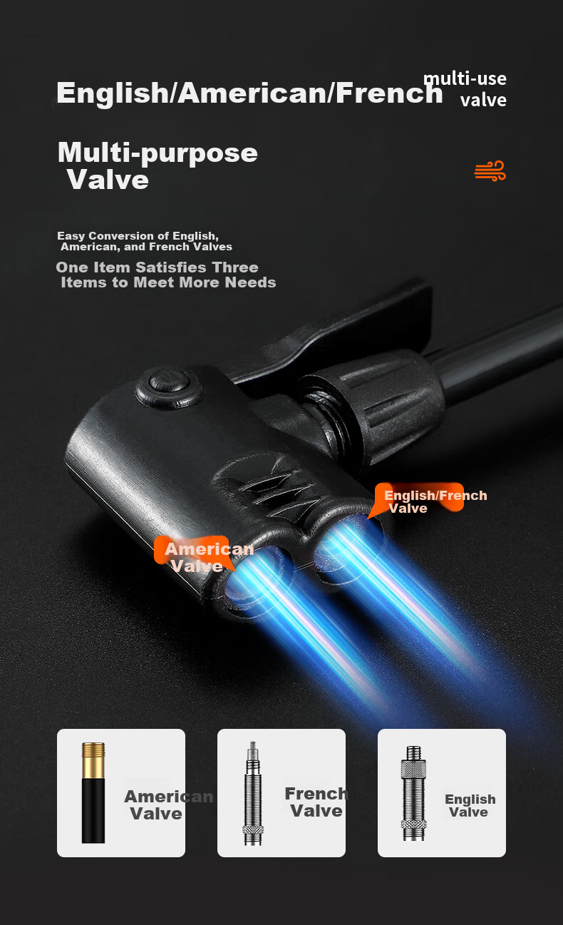 WestBiking Bicycle Pump, High-Pressure Air Compressor for Home Use, Electric Car, Basketball, Universal Portable Inflator 4