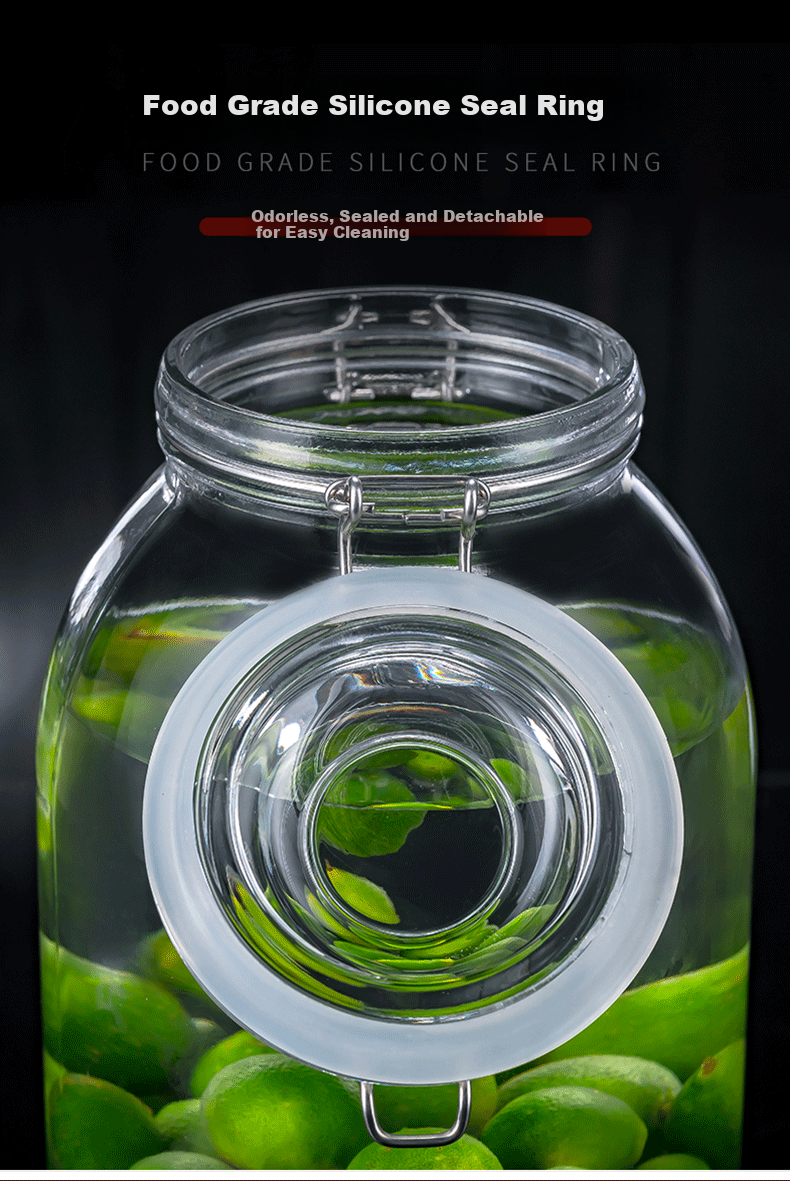 Scybe Infusion Jar, 4 Jin Capacity, Specialized for Alcohol Infusion, Empty Bottle for Storing Alcohol, Juice And Milk Bottle, Wen Dun 2000ml, 2 Pieces 4