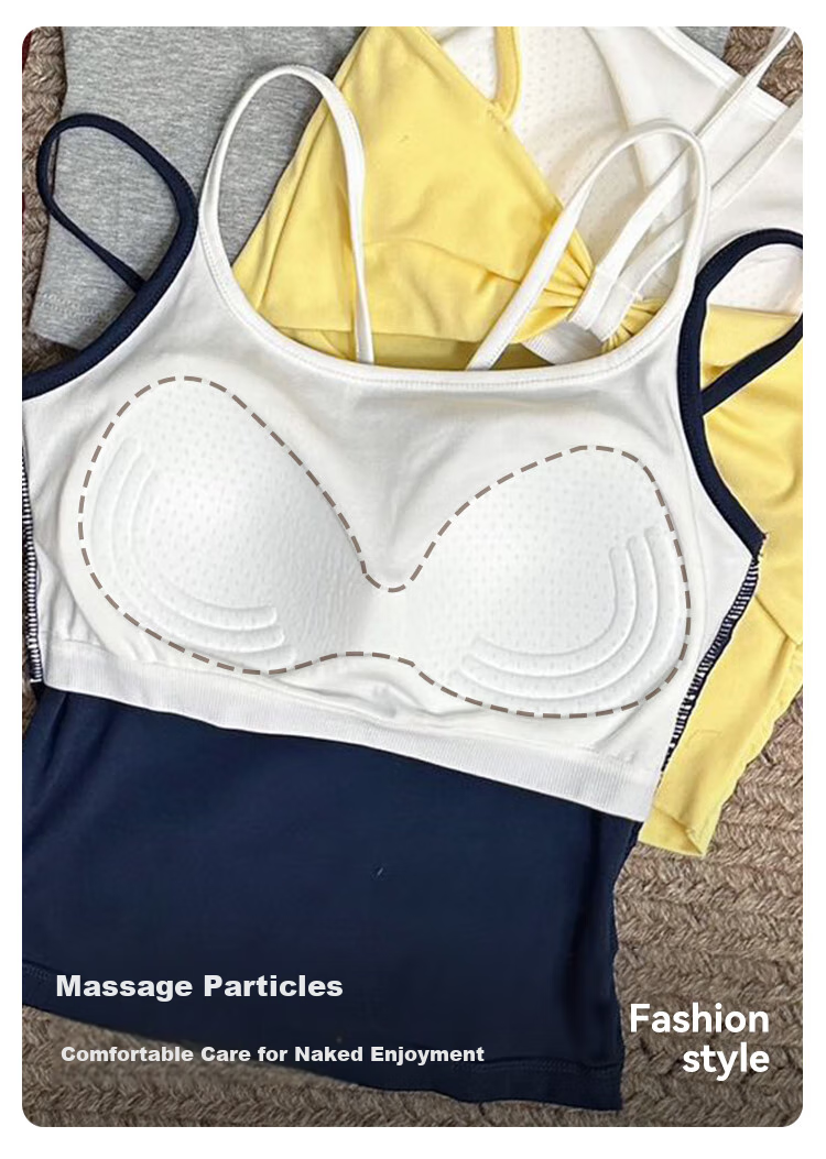 FitonTon Women's Padded Camisole Summer Two-in-One Bowknot Backless Bra Tank Top 5