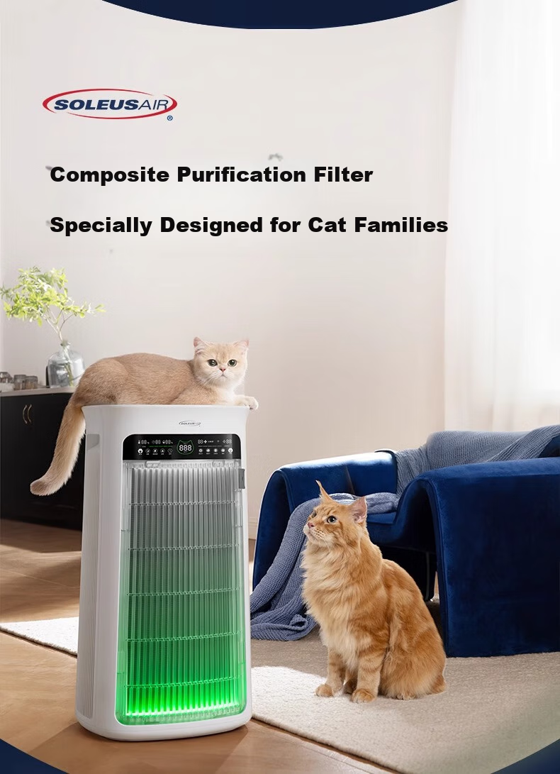 SOLEUSAIR Umi Pet Air Purifier Pre-Filter RFC02-C1 for Cat And Dog Hair, Bacteria Removal, Allergen Elimination, Gift 1