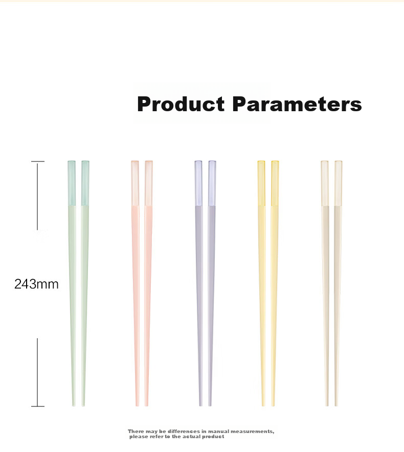 SUPOR Specialized Color Chopsticks, Heat-Resistant Healthy Chopsticks, Colored Jelly Chopsticks, 10 Pairs, Machine Washable 11