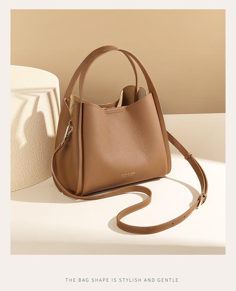 TUCANO Women's Bag 2026 New Bucket Style First Layer Cowhide Luxury Handheld Crossbody Shoulder Bag Birthday Gift for Women 13