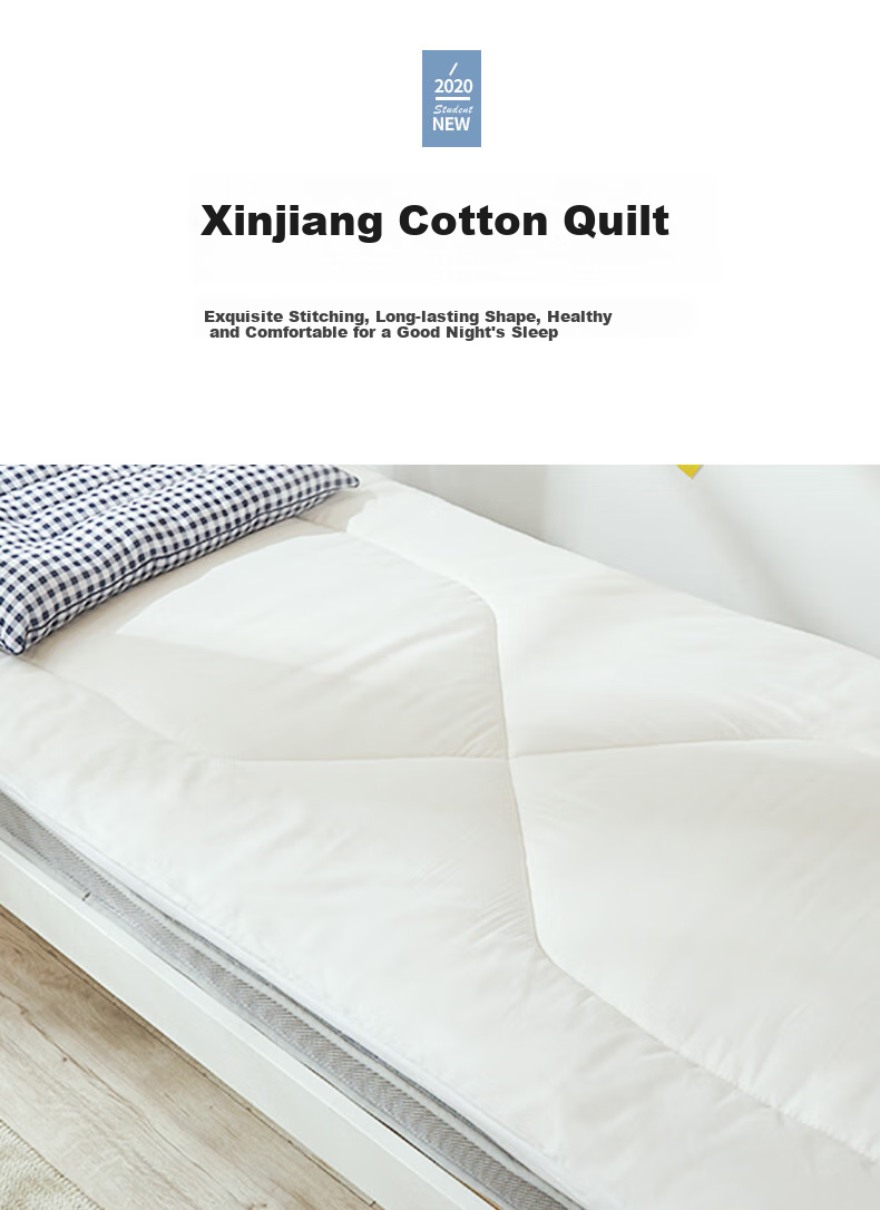 Yunjin All-Cotton Student Bedding Set, Dormitory Bed Six-Piece Set, Bedding Quilt Mattress Full Set, 1.2 Meters, Light Gray 11