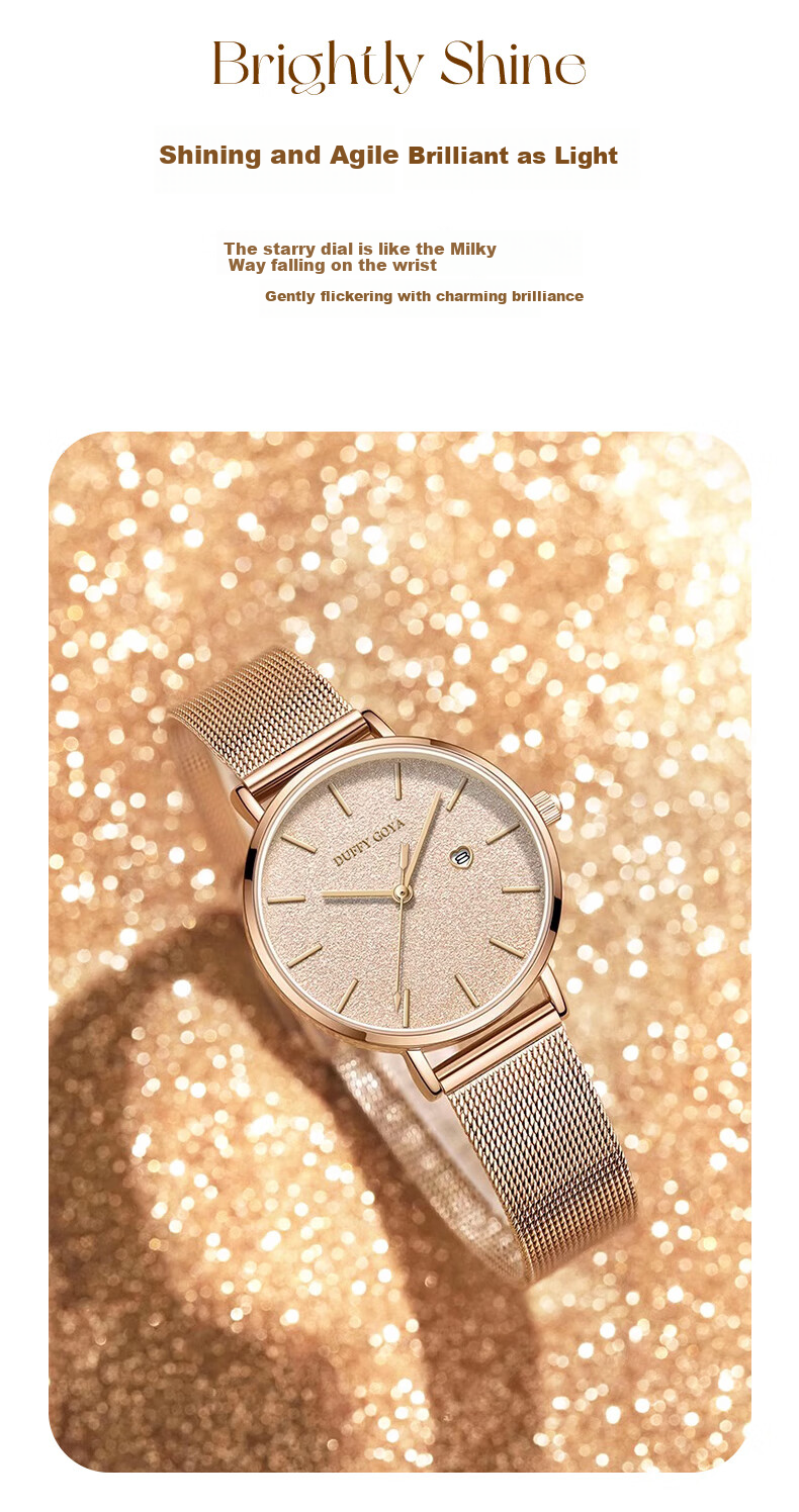 Dufeigeya DUFFY GOYA Women's Watch Brand, 2026 New Top Ten Famous Watches, Gift for Girlfriend, Practical And Thoughtful Present for Wife, World 7