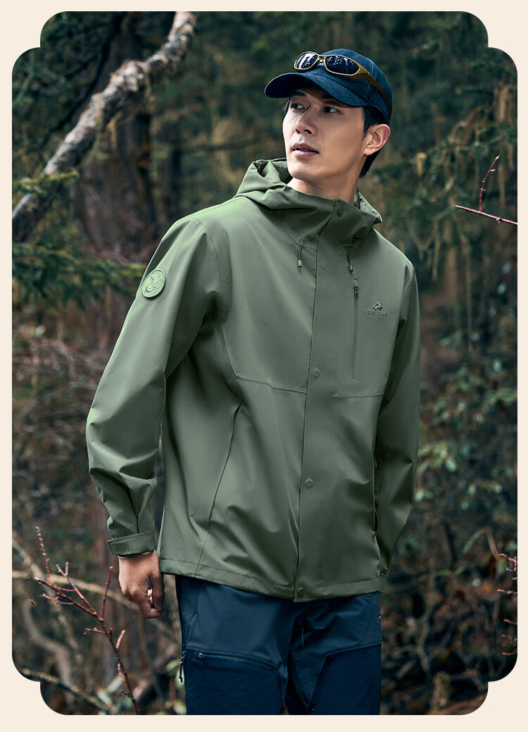 Pioneer Camp Qingniao Goose Down 3-in-1 Men's Winter Outdoor Windproof Waterproof Thickened Jacket Coat 3