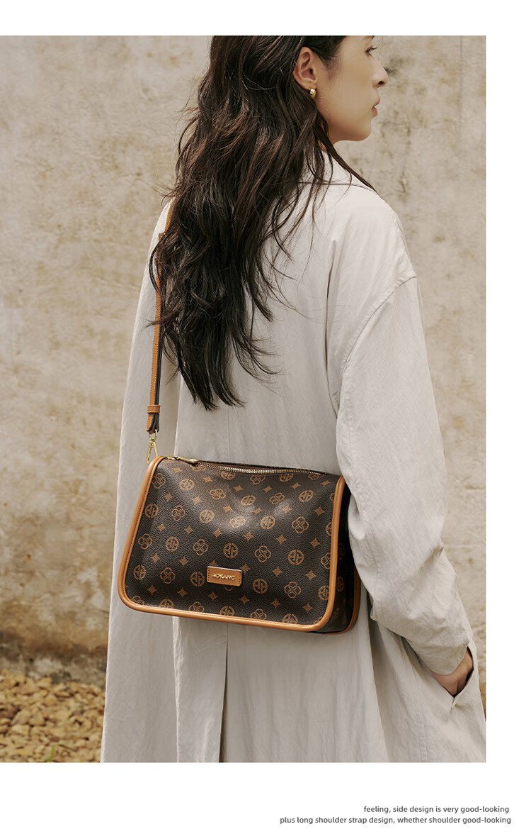 Aokang Women's Bag 2025 New Trend Retro Vintage Small Square Bag Lightweight Luxury Versatile Crossbody Shoulder Bag Birthday Gift for Girlfriend 3