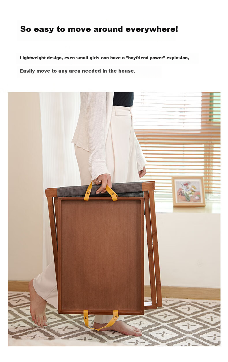 DuLu Foldable Small Coffee Table for Home, Sofa Side Table with Tray, Portable Tea Table, Outdoor Small Side Table 7