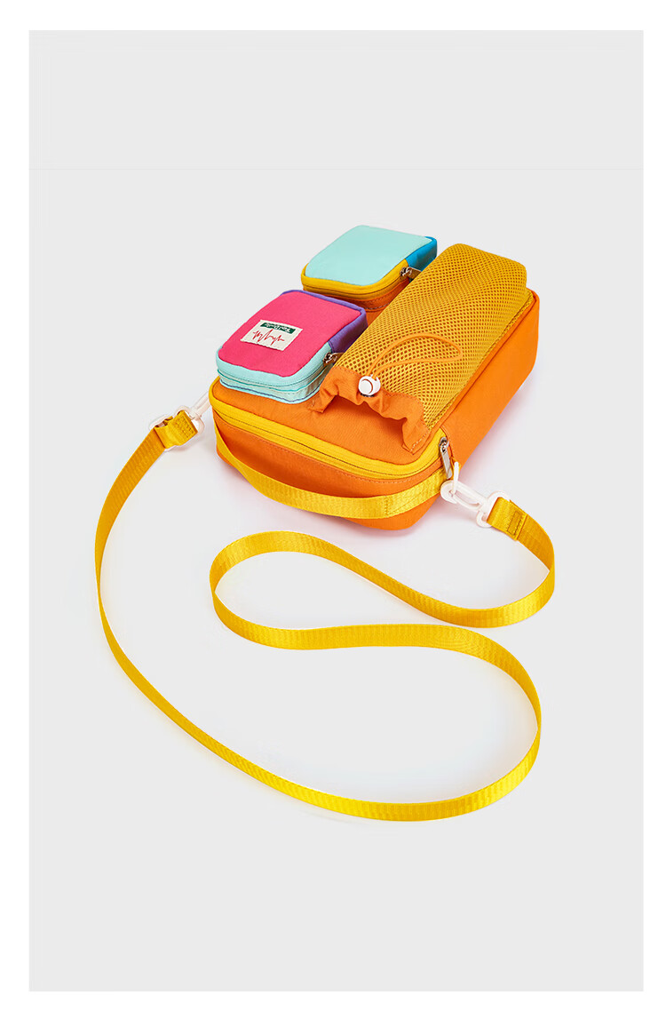 Three Duckling Lightweight Crossbody Bag Storage Bag Dopamine Casual Outdoor Sports Travel Multifunctional Single Shoulder Crossbody Backpack 8