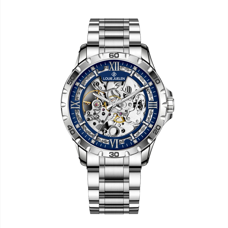 GEORGCOUNT Men's Automatic Mechanical Skeleton Business Watch 2025 New High-End Tourbillon Men's Watch
