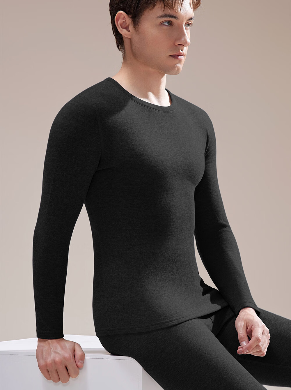 Urban Beauty [Tencel Modal] Thermal Underwear Set for Men Autumn Long Johns and Shirt, German Velvet Heat-Generating, Fleece-Lined, Thickened Autumn Winter New Arrival 16
