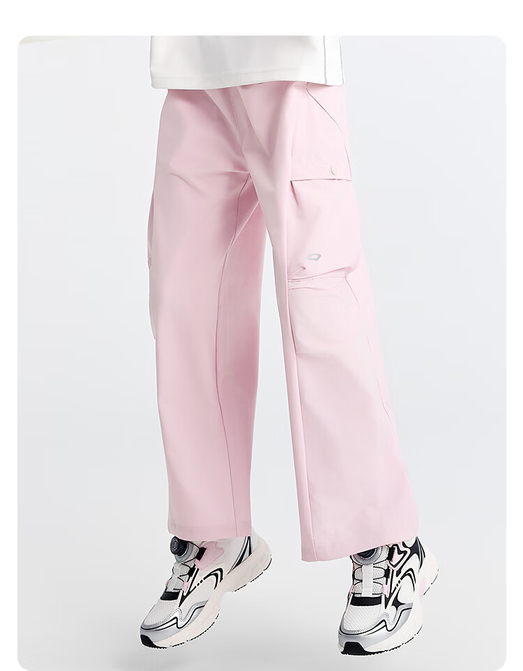 BALABALA BalaOne Girls' Long Pants, Children's Trousers, Autumn Loose Straight-Leg Pants, Water-Repellent, 208325108001 2