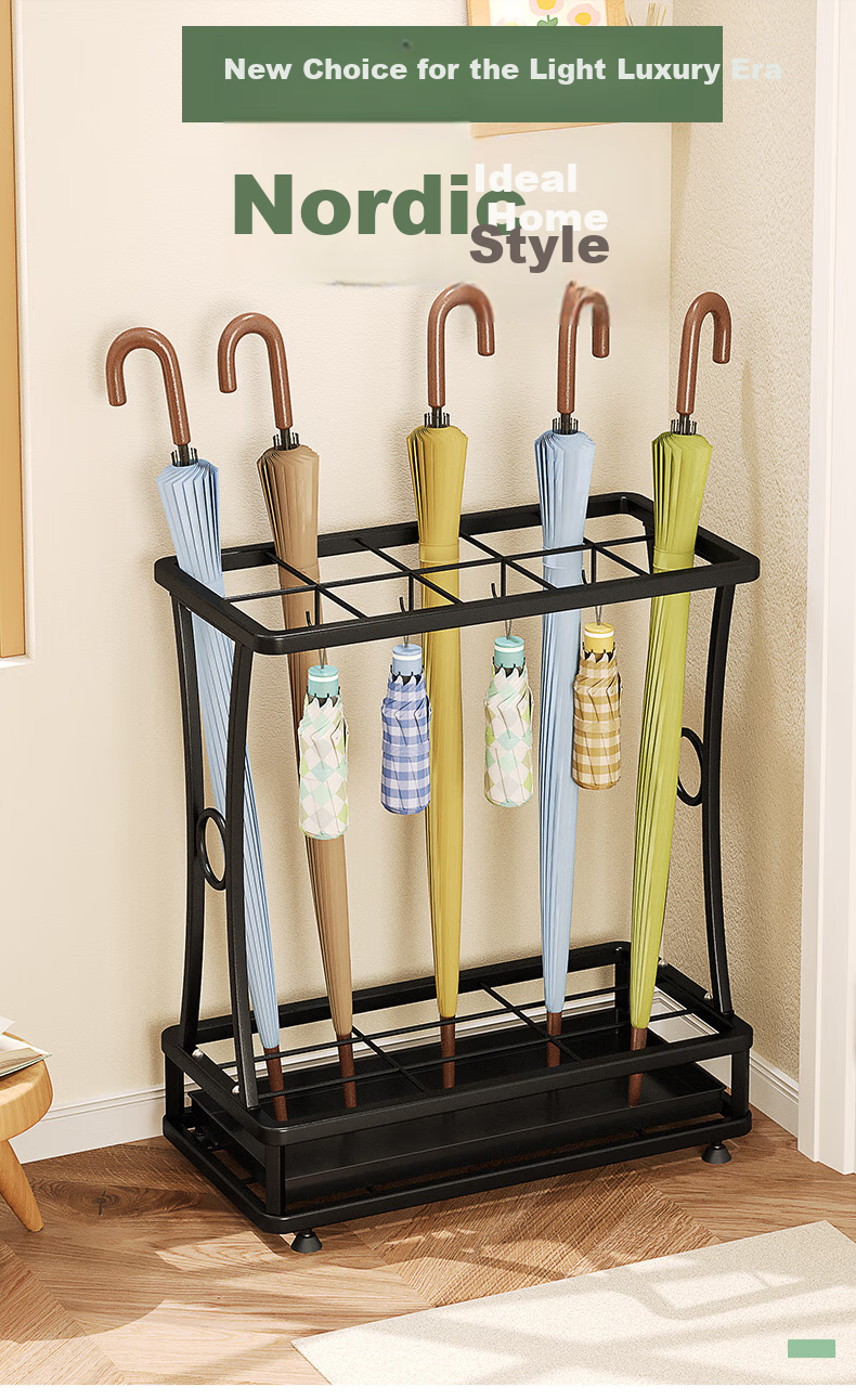 WoJia Umbrella Stand Storage Rack Household Commercial Entrance Door Waterproof Drip Umbrella Bucket 1