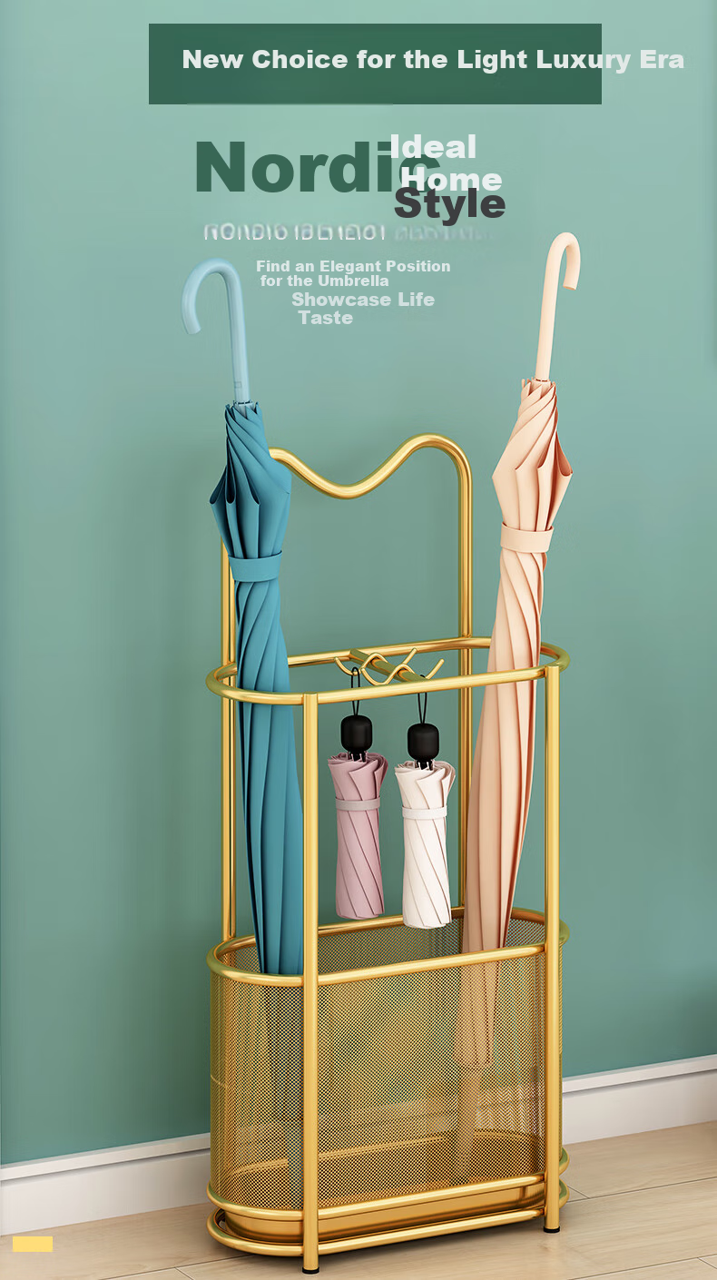 WOJIA Umbrella Stand Storage Rack for Home, Lobby, Hotel, Commercial Use, Umbrella Holder, Entrance Storage Rack, Umbrella Organizer, Black 1