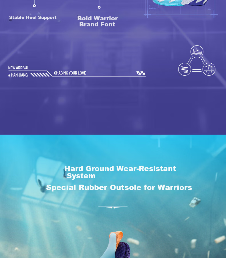 361° Children's Shoes, Hanjiang Kids Basketball Shoes, Size 25, All-Season Hard Ground Wear-Resistant Practical Training Sports Class Basketball Shoes, Purple, Size 27.5 4