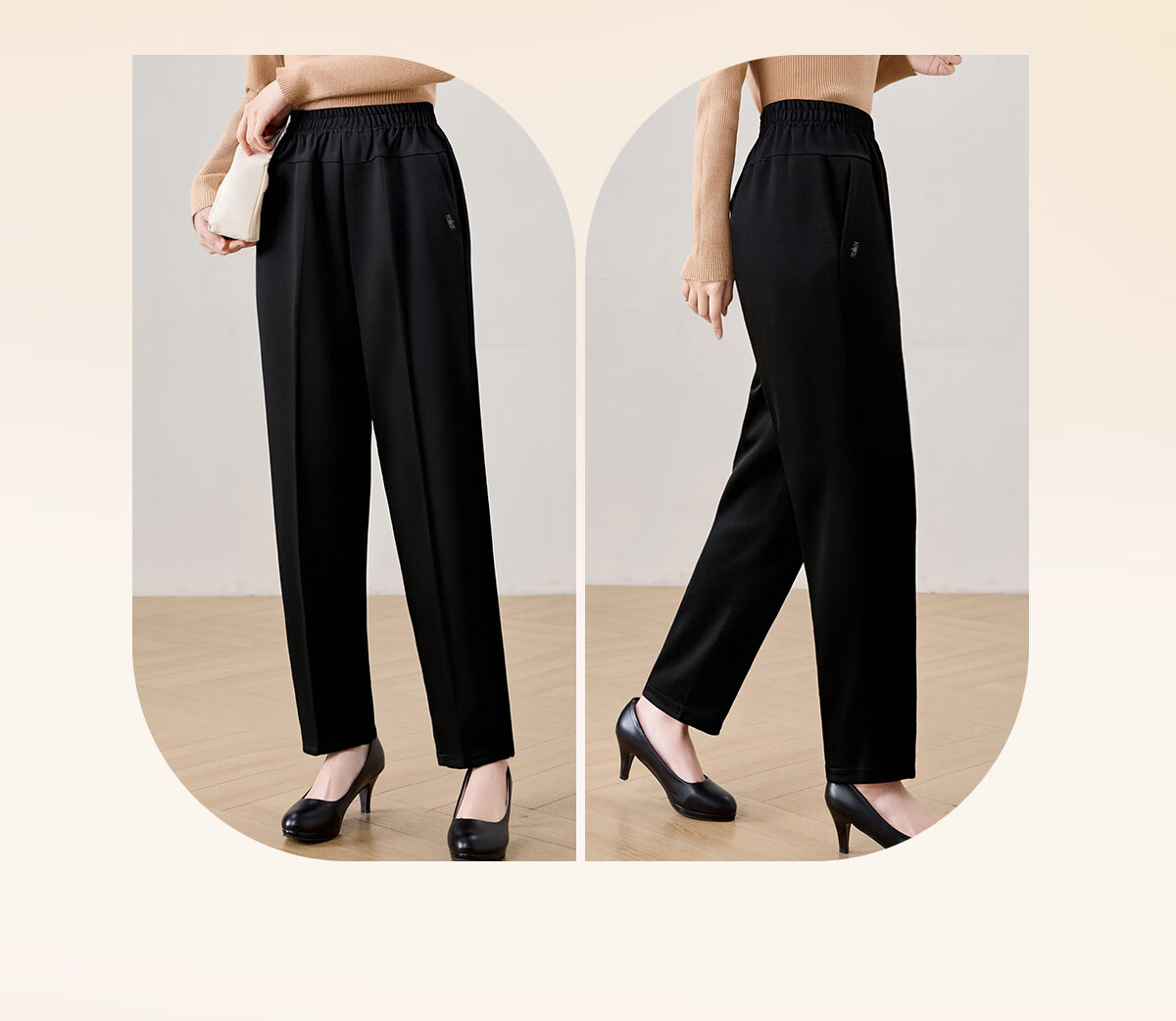 Yuzhaolin Summer Pants for Middle-aged and Elderly Women Thin Casual Trousers YT22KZ7 4