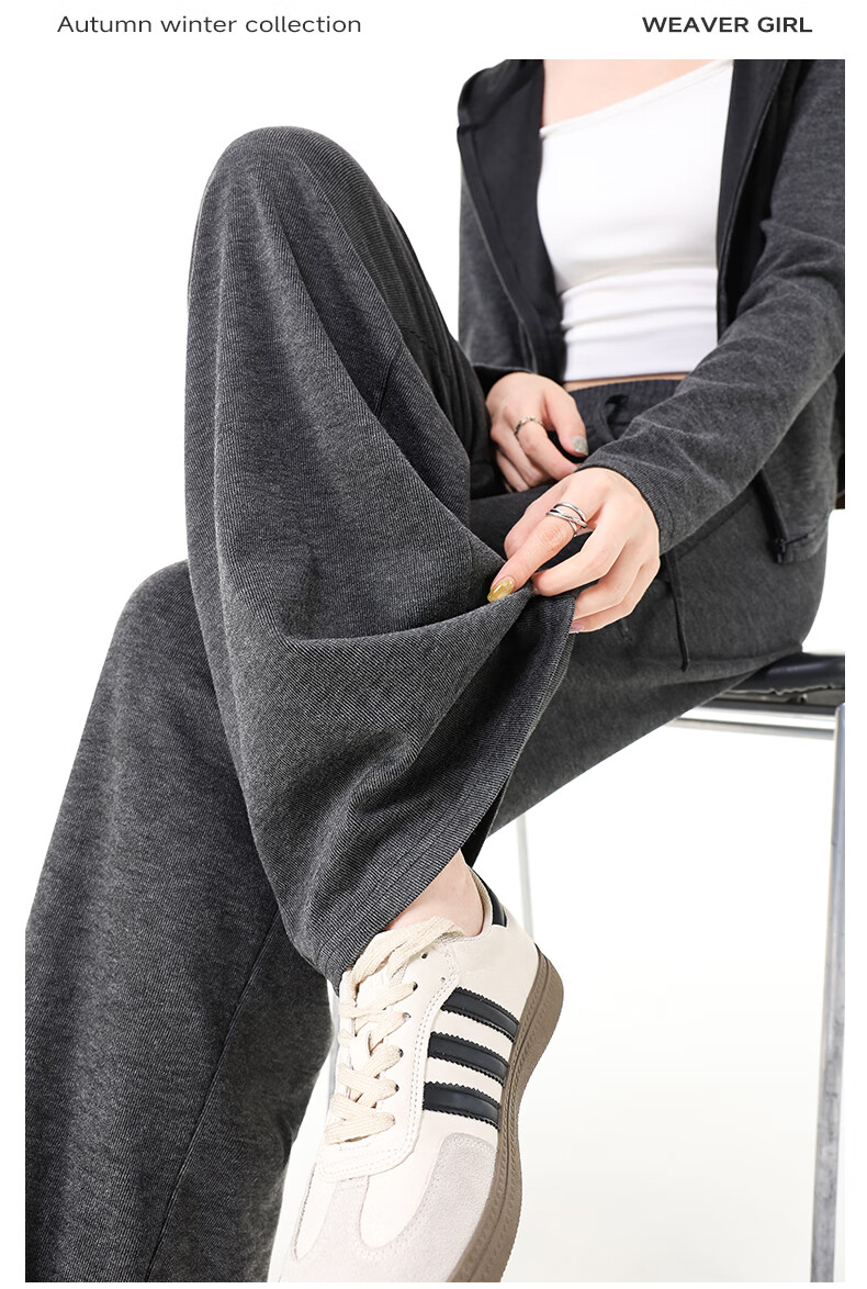 MJ STYLE Faux Cashmere Hooded Slim Cardigan with Glutinous Rice Pants Women's 2026 Spring Autumn New Slim Fit Commuting Set 11