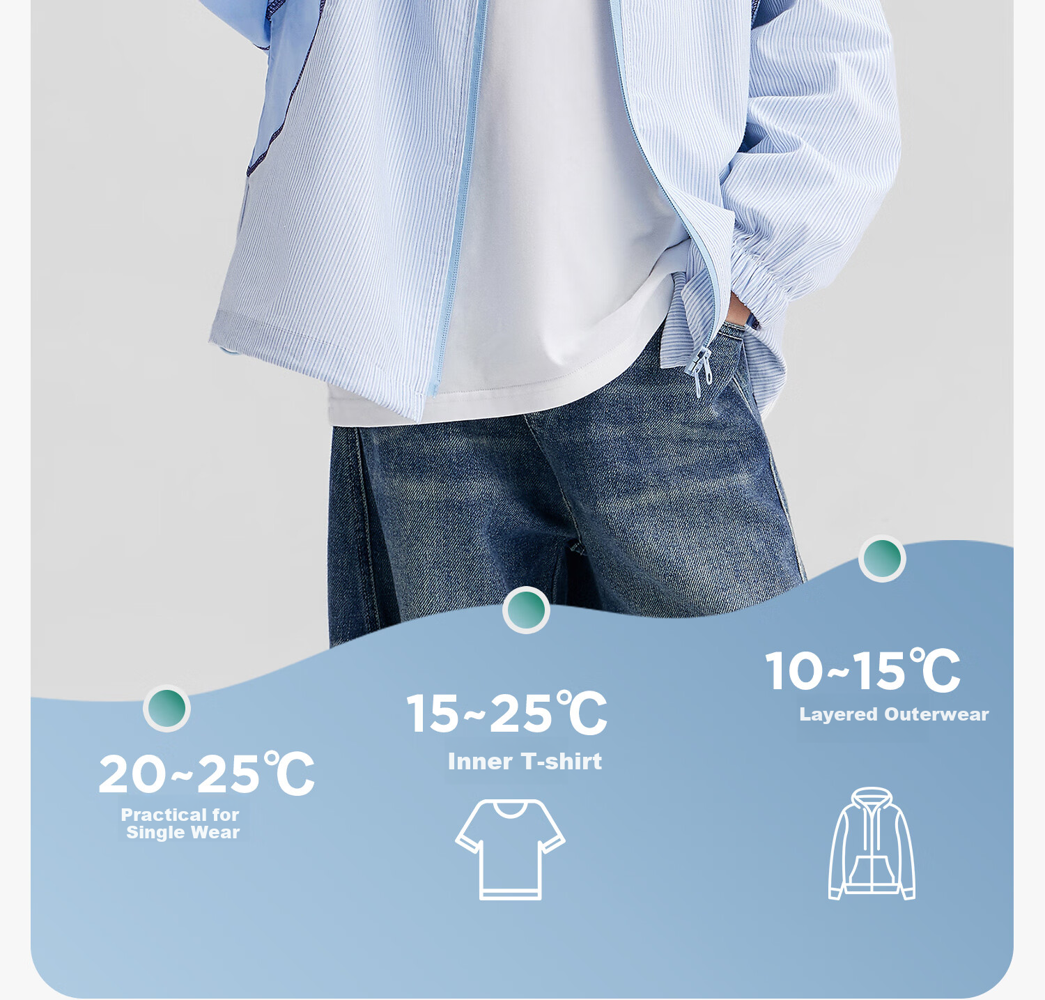 Zuoxi Boys' Shirt, 2026 New Style Children's Jacket, Thin Boys' Zipper Shirt, Long-Sleeve Spring Wear, Blue, Size 110 7