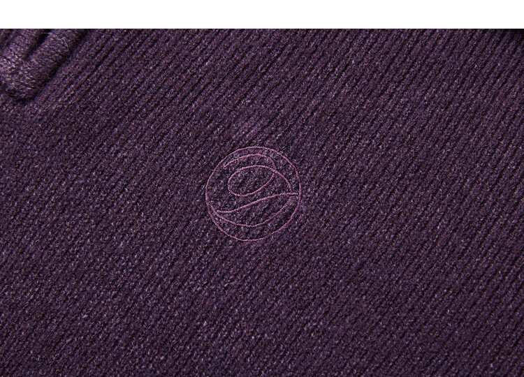 Demana [Moment of Soft Warmth] Winter Half-Zip Stand Collar Embroidered Elegant Petite Knit Sweater for Women 2