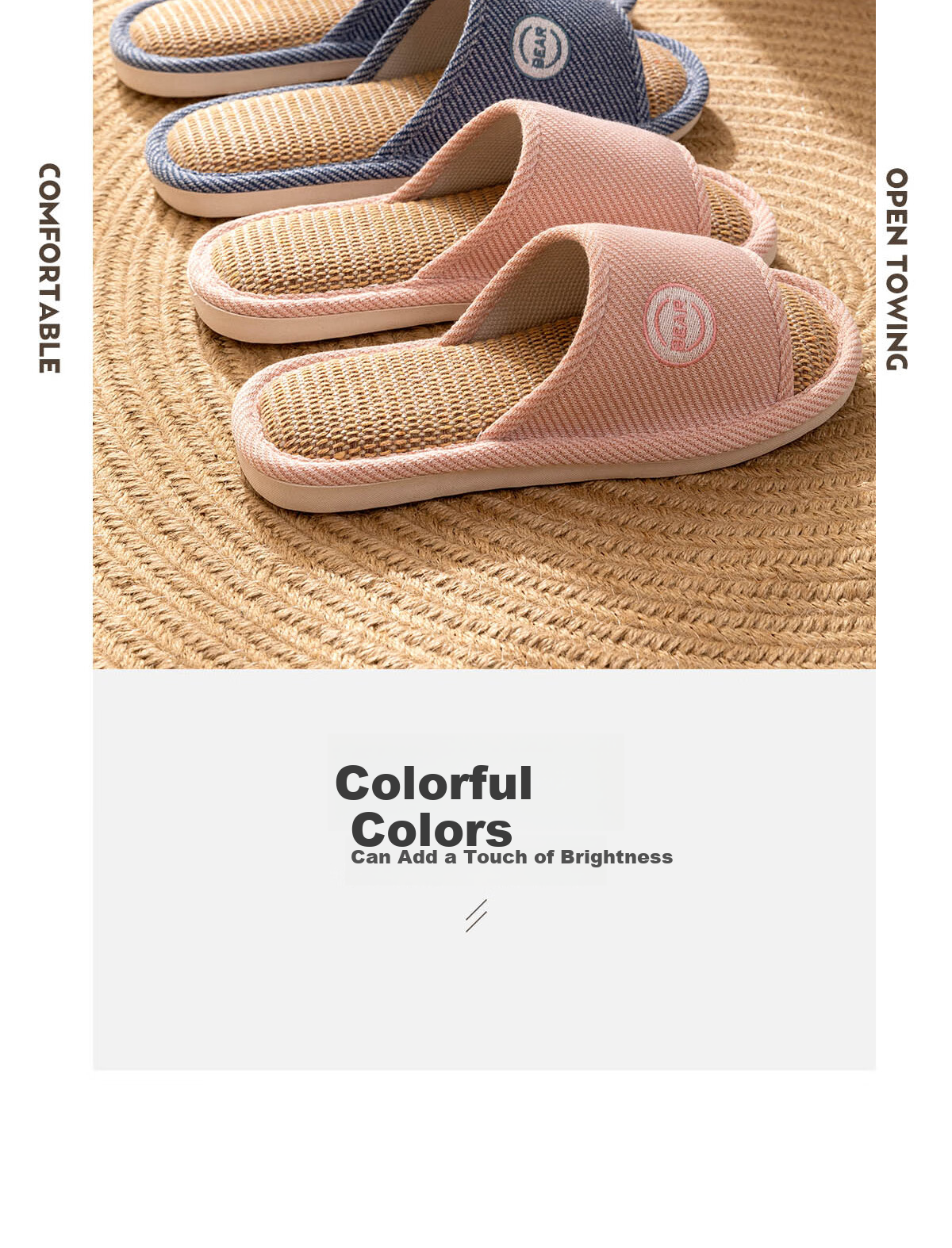 TZLDN Japanese-Style Linen Slippers, 2026 New Couple's Fabric Slippers, Home Non-Slip Men's Cotton Sandals for Indoor Use 11