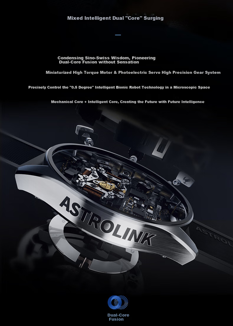 Beidou Watch Astrolink S Gold Swiss Dual-Core Hybrid Smart Sports Touchscreen HarmonyOS Wristwatch, Men's Gift 11