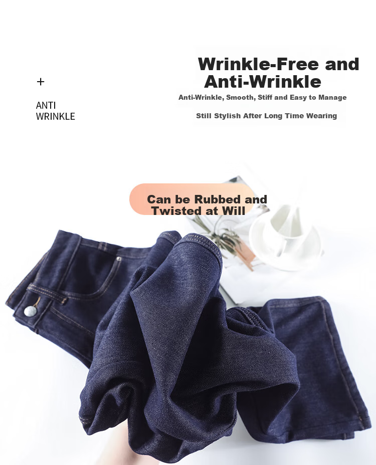 Ziyouxi Wide-Leg Jeans for Women, Autumn And Winter 2025 New Style, Loose-Fitting for Petite Figures, High-Waisted, Draping Denim Blue Straight-Leg Pants 9