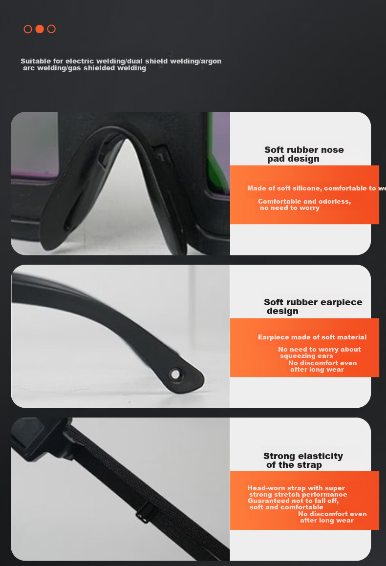 Leyoubaiyi Automatic Darkening Welding Glasses for Welders, Specialized Anti-Glare Arc Eye Protection Goggles with Color-Changing Lenses 11