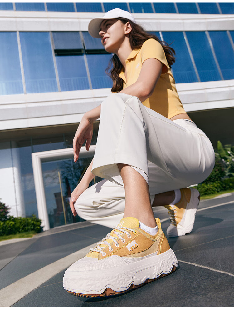 FILA Official [Yang Mi Same Style] Women's ROCK Modern Canvas Shoes, Fashionable Casual Sneakers 15